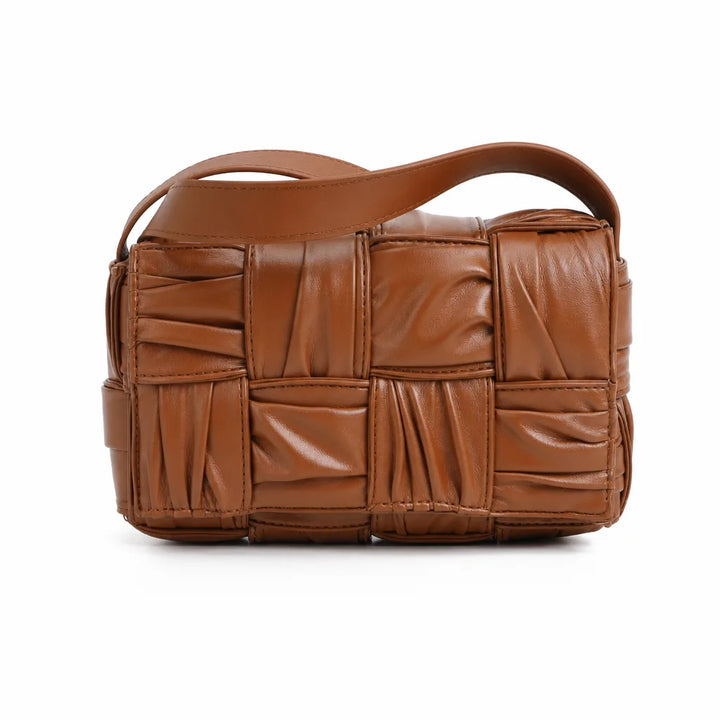 Tiernan Quilted Shoulder Bag - Color:Brown