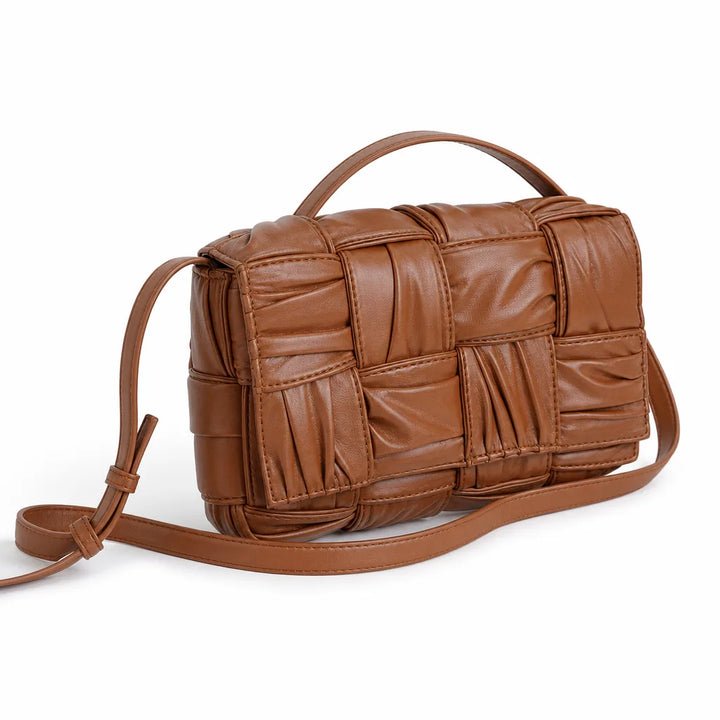 Women's Brown Tiernan Woven Pillow Bag