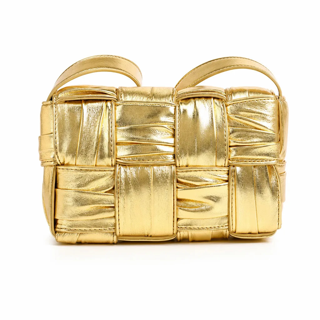 Tiernan Quilted Shoulder Bag - Color:Gold