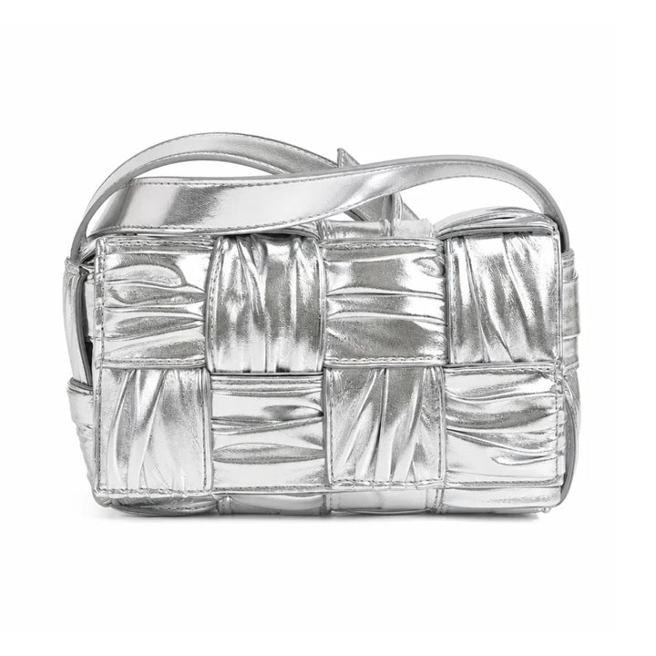 Tiernan Quilted Shoulder Bag - Color:Silver
