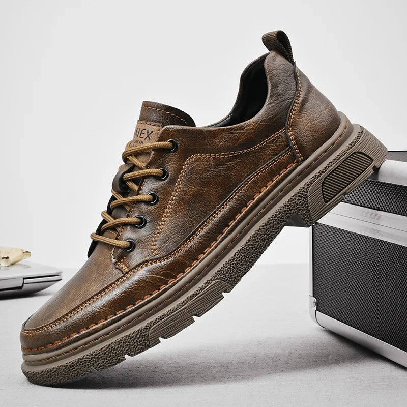 Timberwolf | Men's Leather Sneakers - Brown
