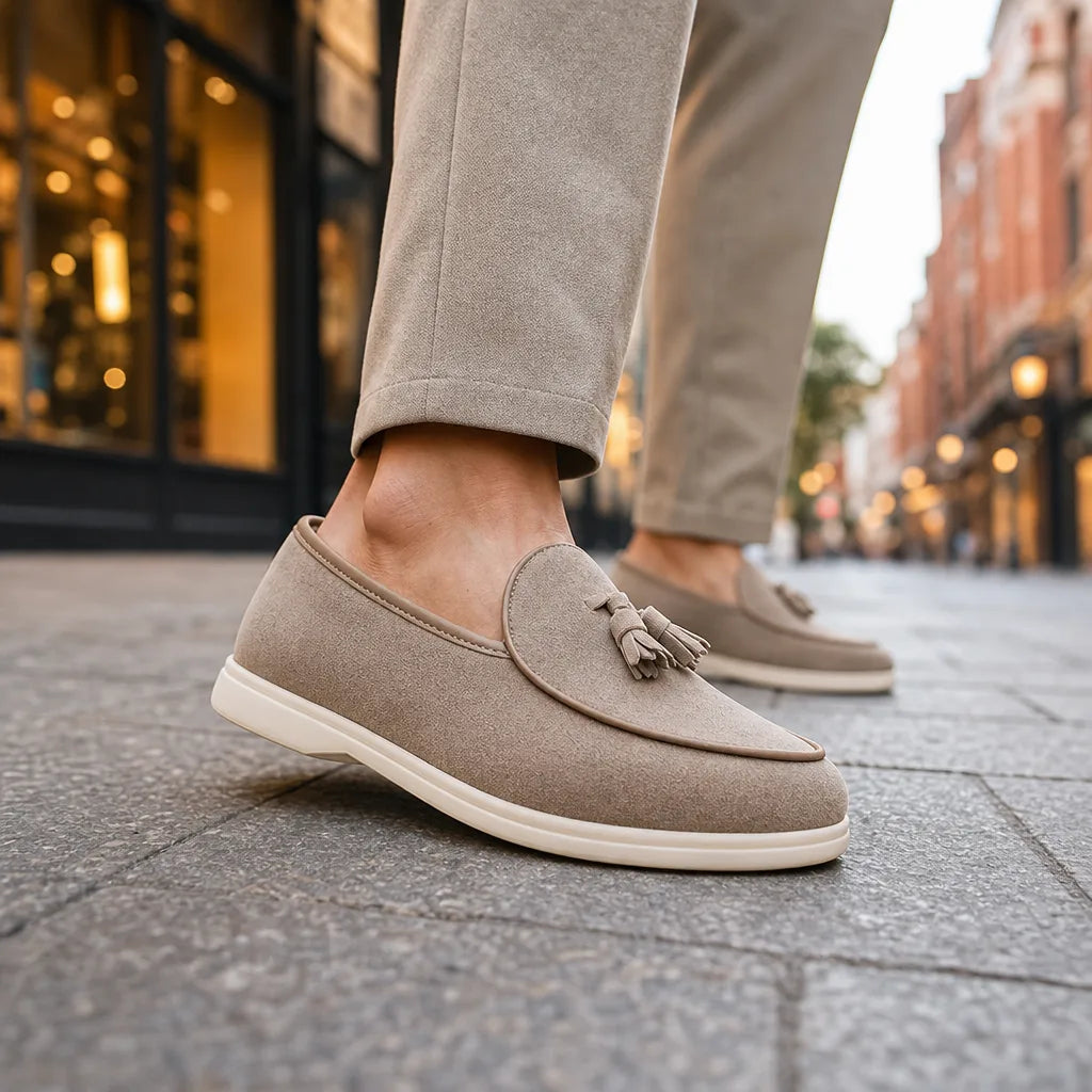 Men's Beige Pierson Tassel Loafers