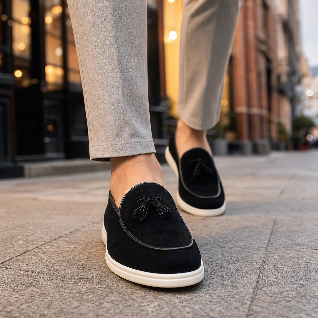 Men's Black Pierson Tassel Loafers