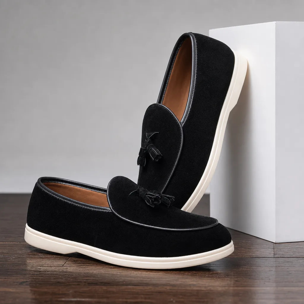 Toby Tassel Loafers - Color:Black;Size:39