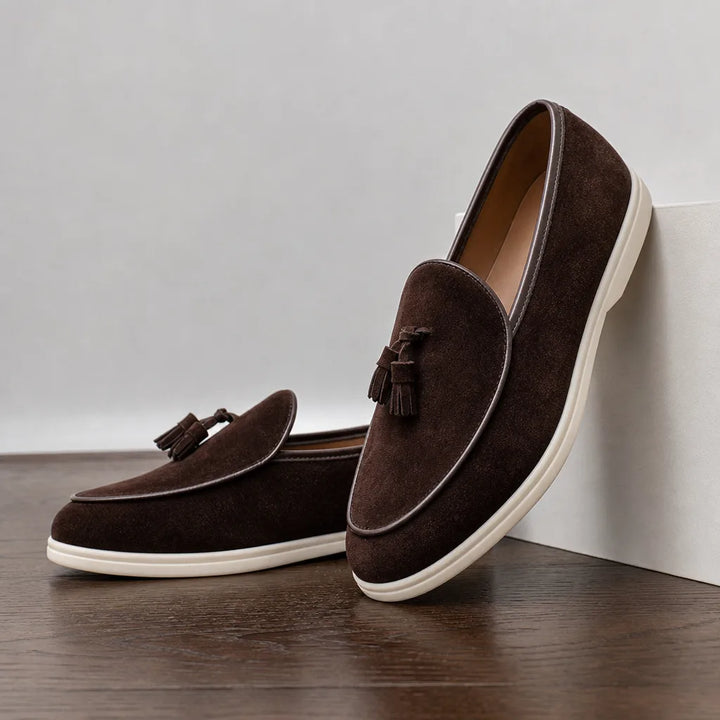 Toby Tassel Loafers - Color:Brown;Size:39