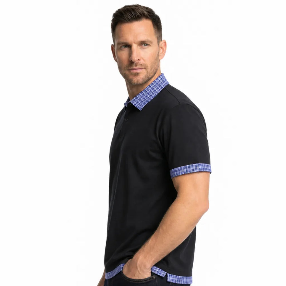 Men's Burke Plaid Polo Shirt