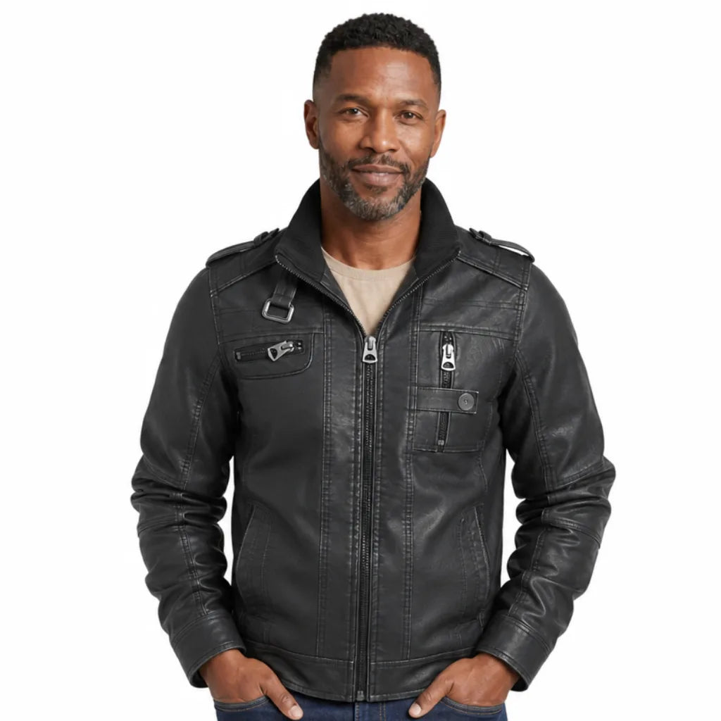 Men's Sherwood Distressed Biker Jacket