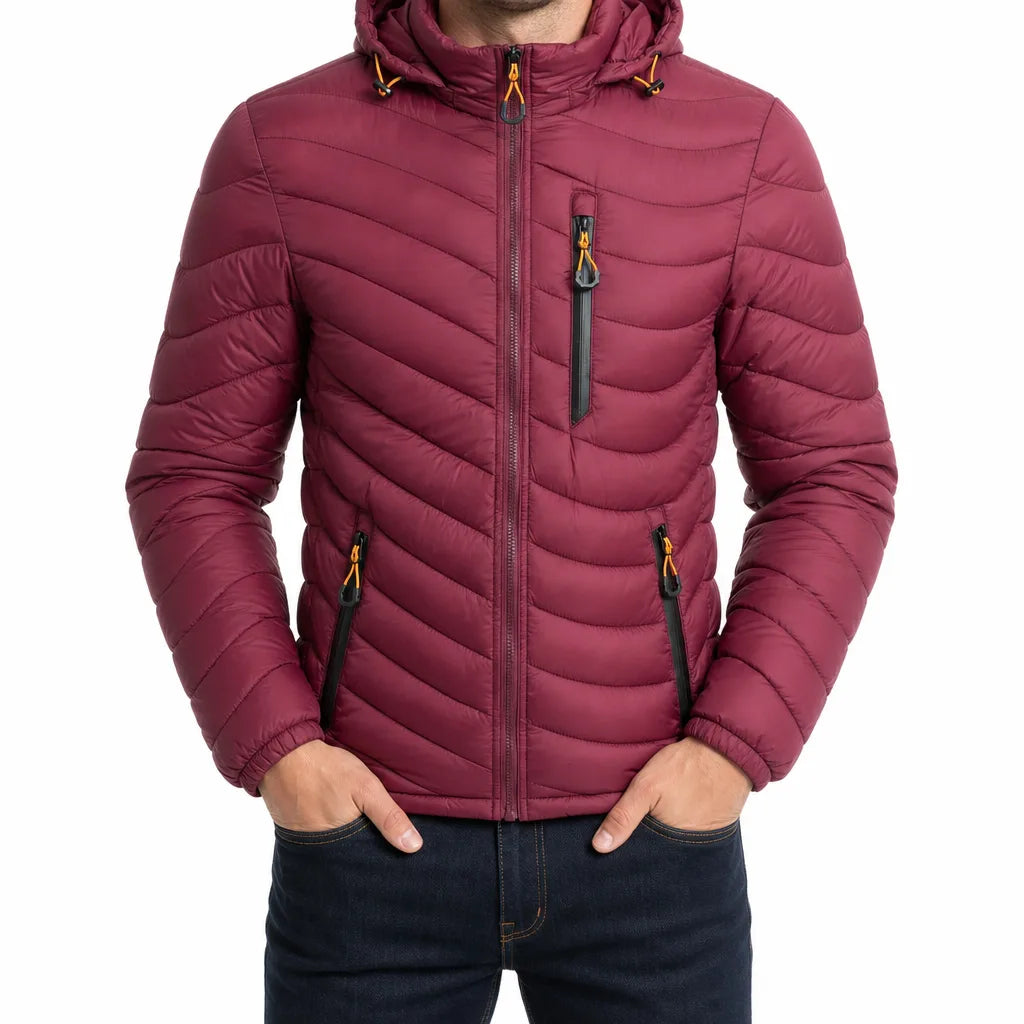 Torin | Mens Fall Puffer Jacket - Color:Red;Size:S