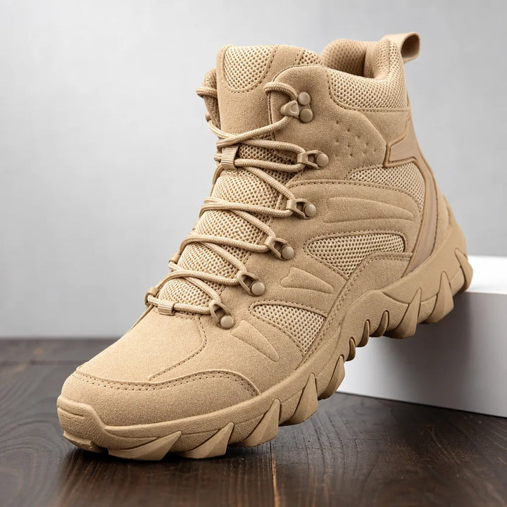 Men's Beige Torrence Leather Hiking Boots