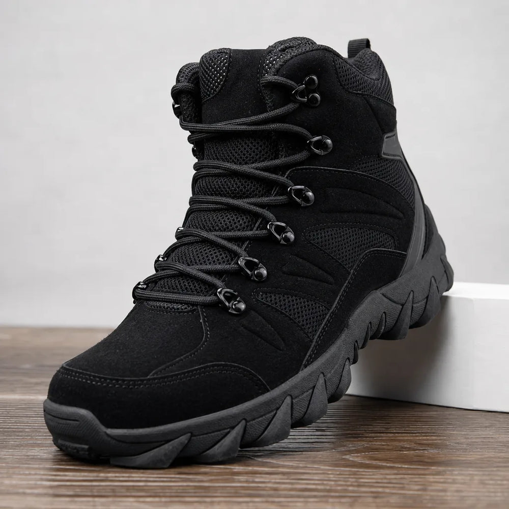 Men's Black Torrence Leather Hiking Boots