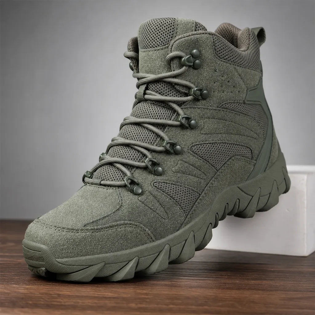 Men's Green Torrence Leather Hiking Boots