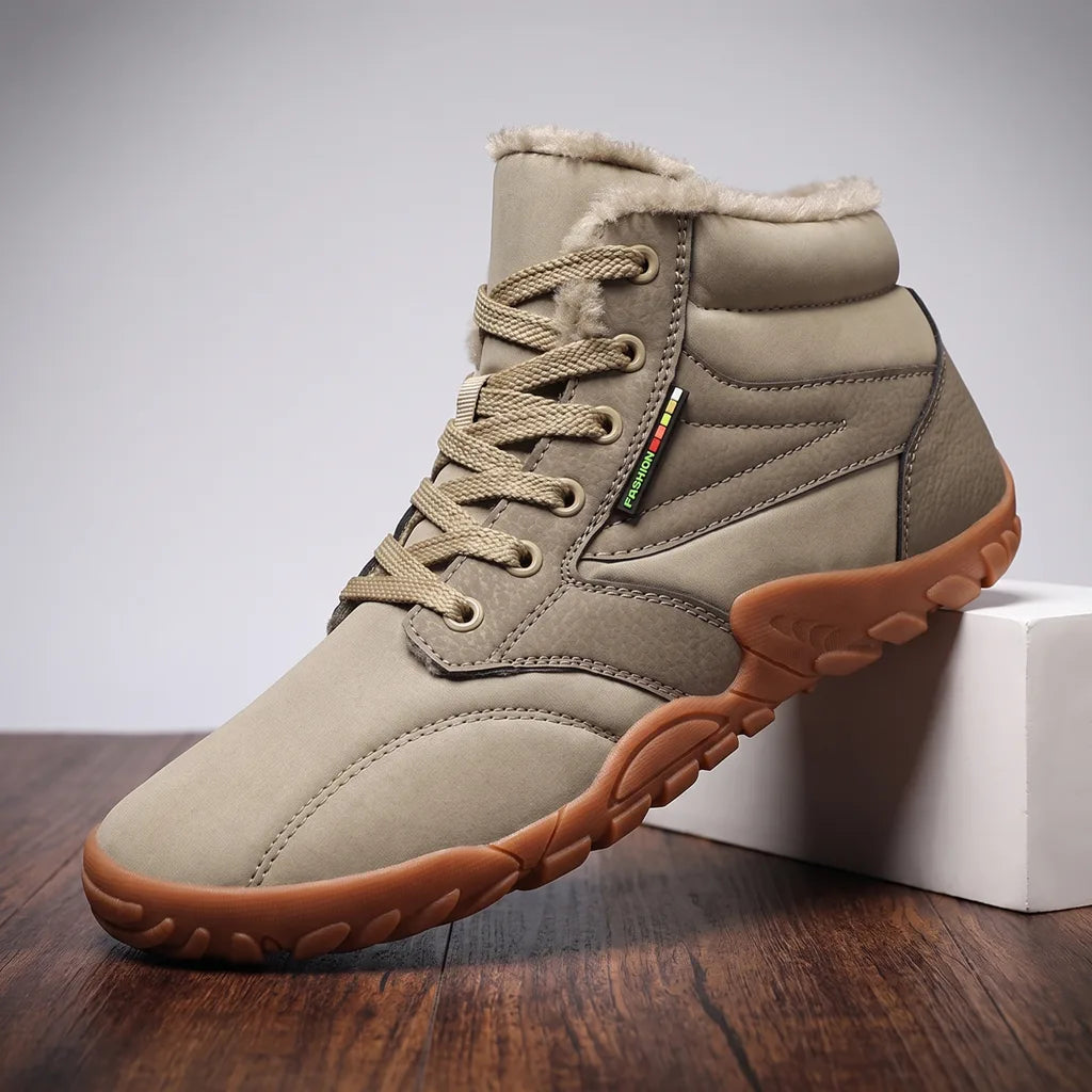 Men's Beige Wade Insulated Mid Boots