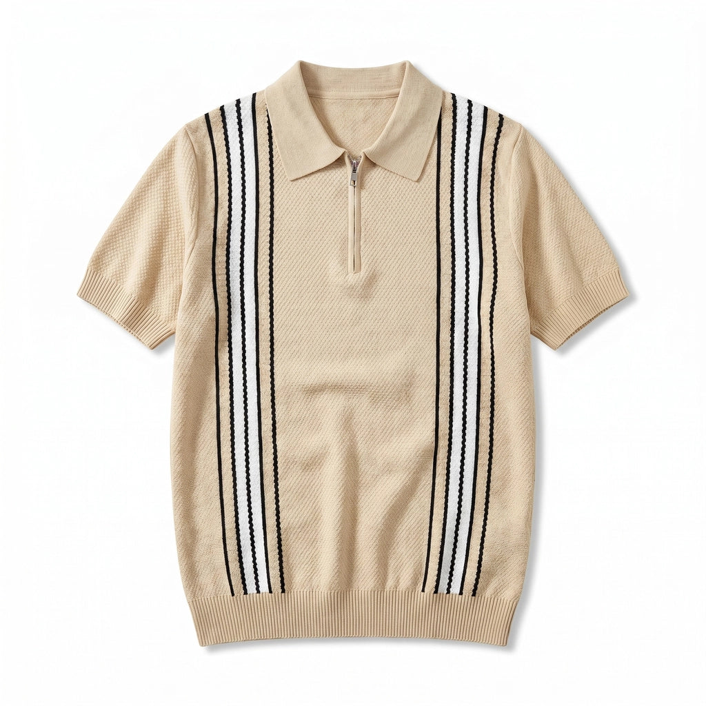 Trent Jacquard Polo - Color:Apricot;Size:S