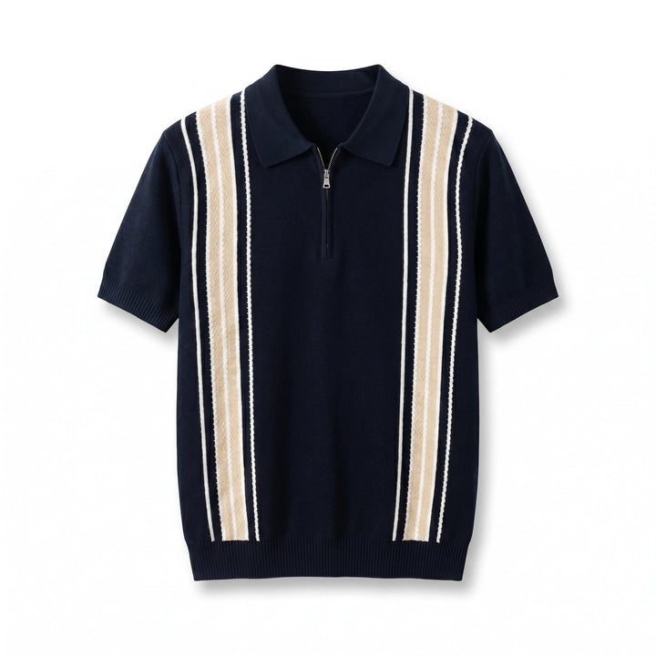 Trent Jacquard Polo - Color:Black;Size:S