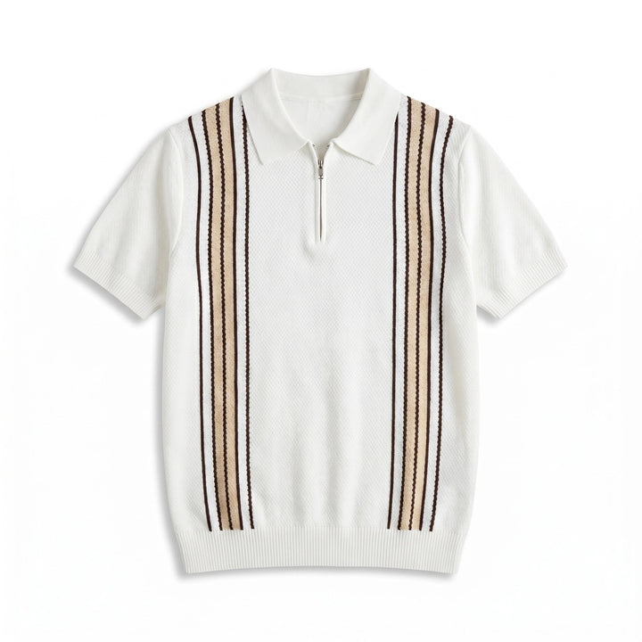 Trent Jacquard Polo - Color:White;Size:S