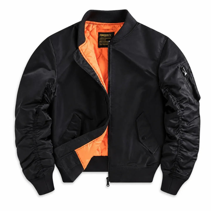 Underhill Padded Bomber Jacket - Color:Black;Size:S
