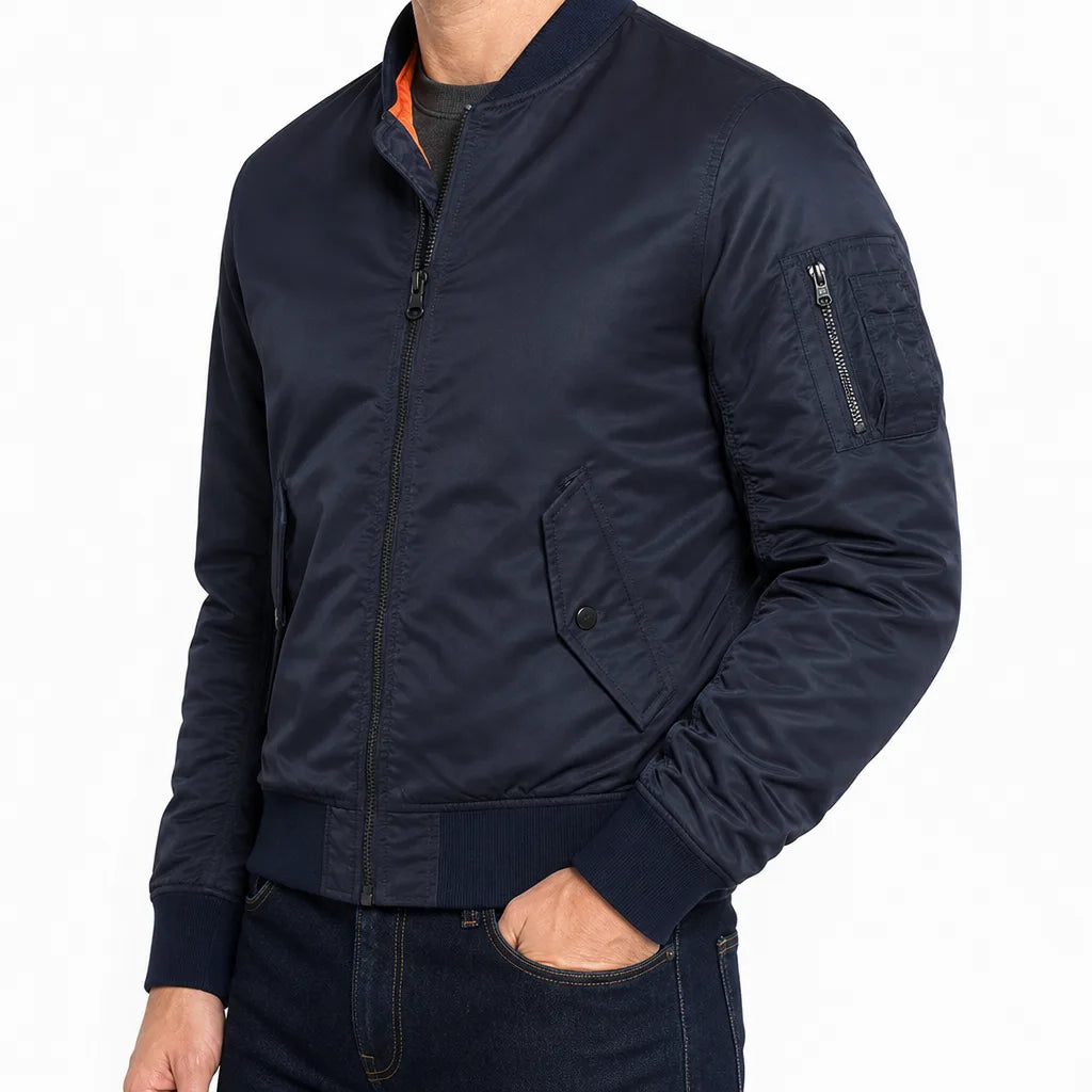 Men's Blue Underhill Padded Bomber Jacket