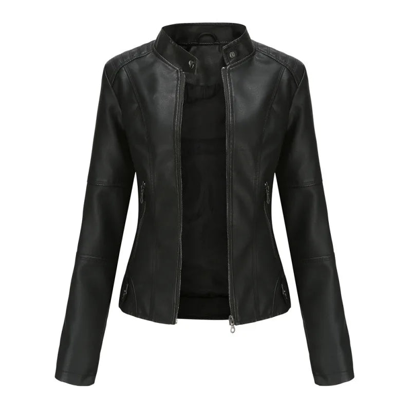 Vail | Women's Fall Leather Jacket - Color:Black;Size:XXS