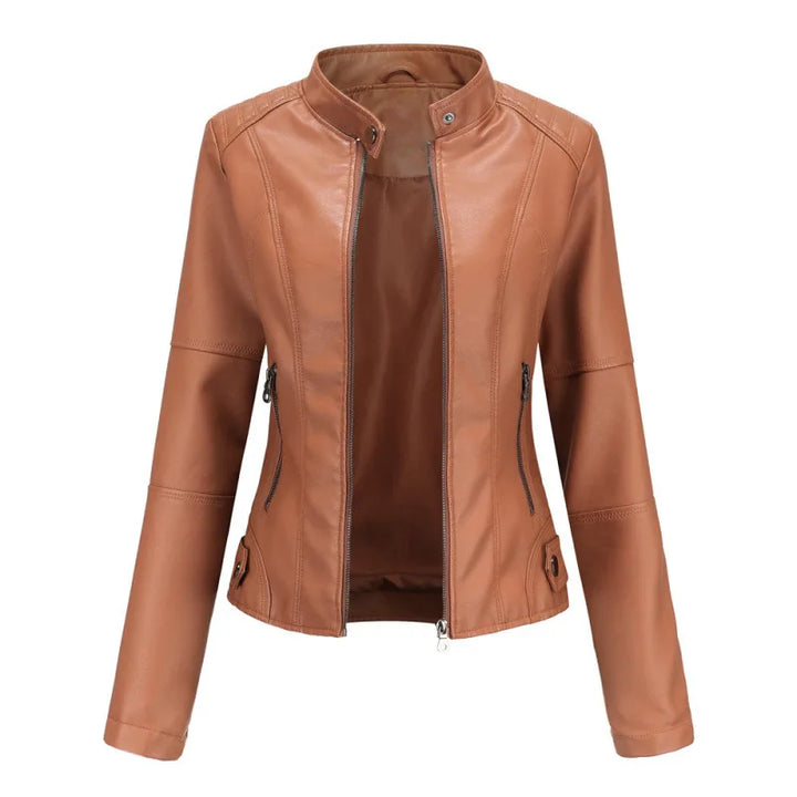 Vail | Women's Fall Leather Jacket - Color:Tan;Size:XXS