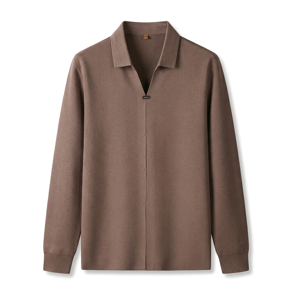 Valen Knit Polo - Color:Dusty Rose;Size:L