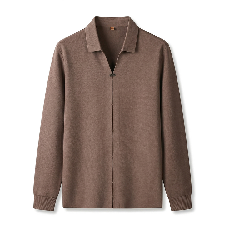 Valen Knit Polo - Color:Dusty Rose;Size:L