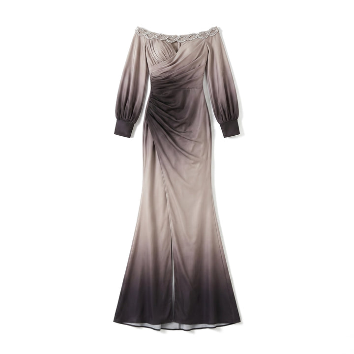 Valli Ombre Elegance Dress - Color:Gray;Size:XS