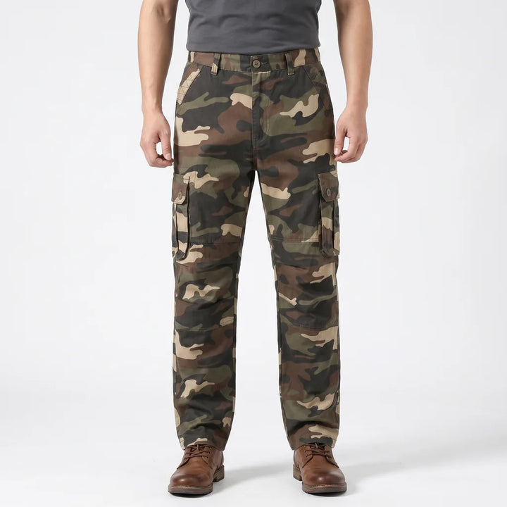 Men's Khaki (Camo) Vance Cotton Cargo Pants