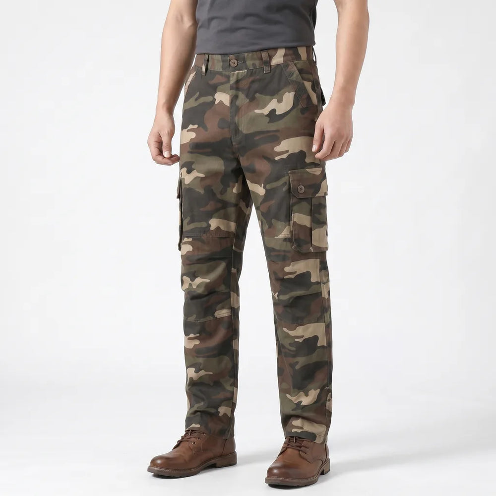Men's Khaki (Camo) Vance Cotton Cargo Pants