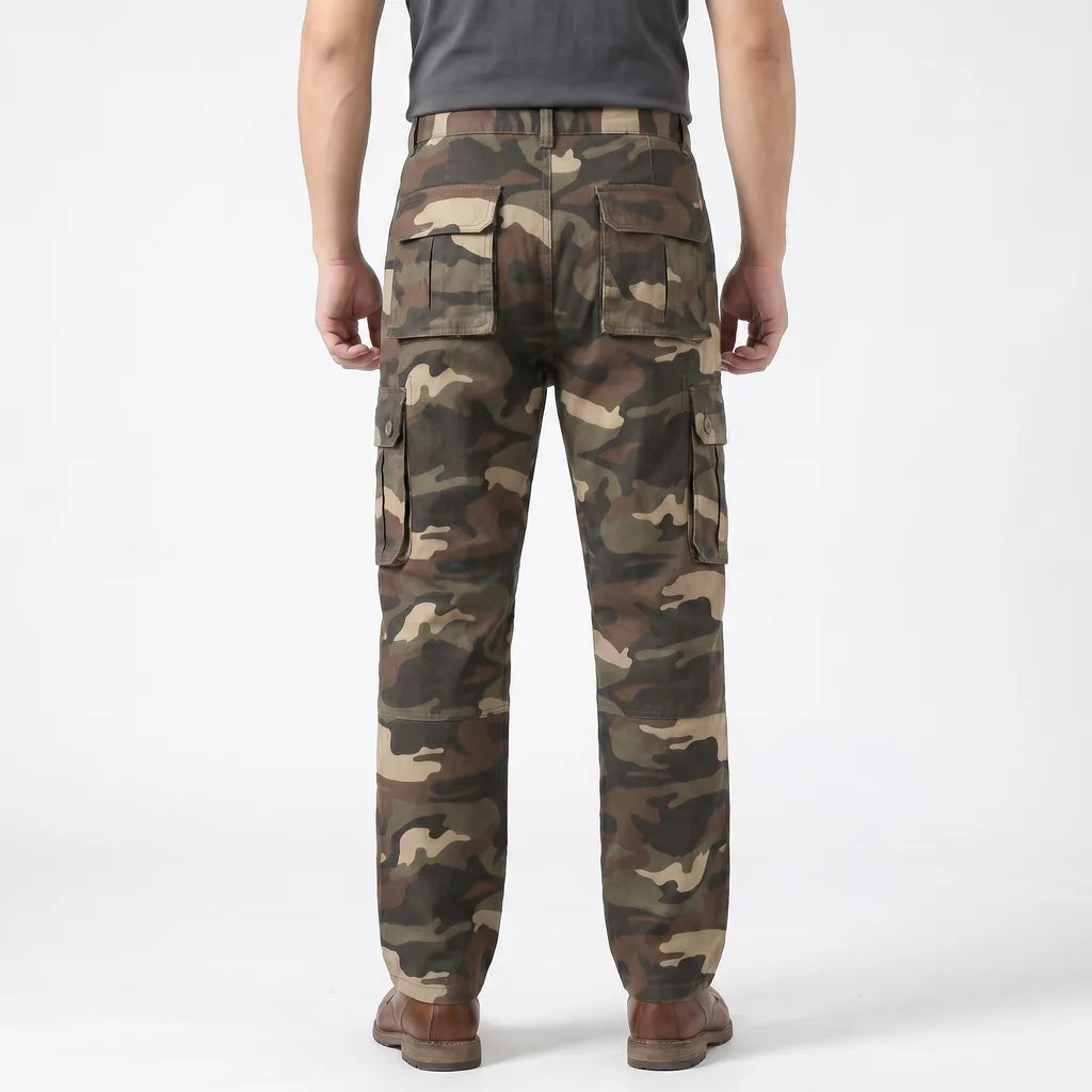 Men's Khaki (Camo) Vance Cotton Cargo Pants