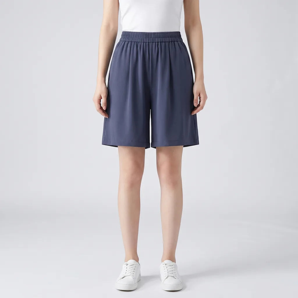 Charcoal Cromwell Wide-Leg Bermuda Shorts 2