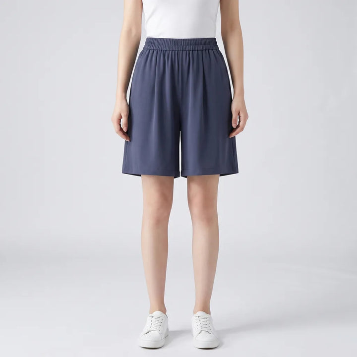 Charcoal Cromwell Wide-Leg Bermuda Shorts 2