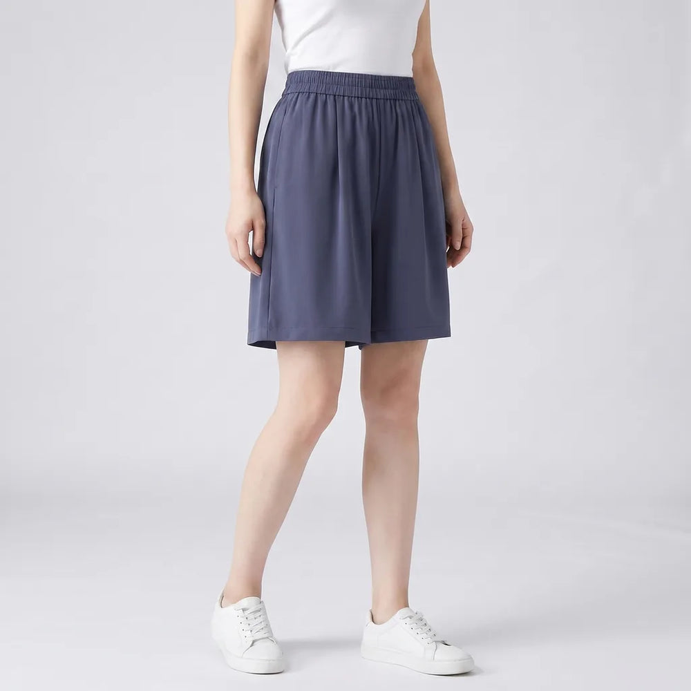 Charcoal Cromwell Wide-Leg Bermuda Shorts 3