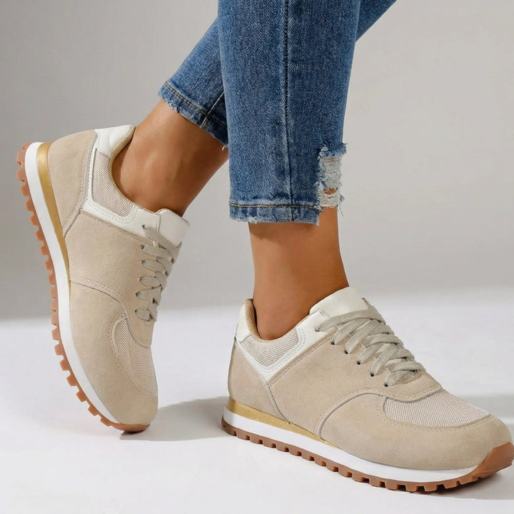 Veltrix Urban Casual Sneakers - Color:Cream;Size:36