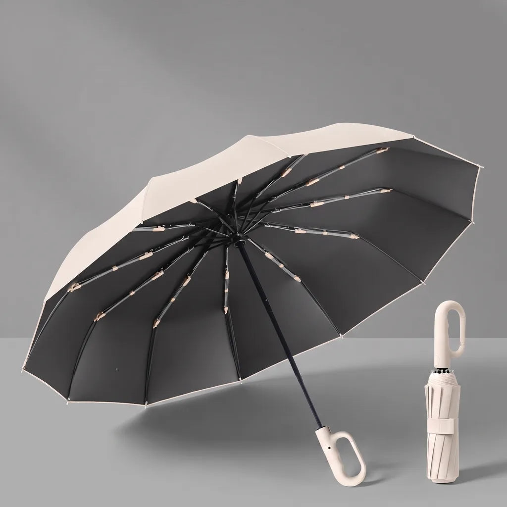 Vickers Folding Umbrella - Color:Beige