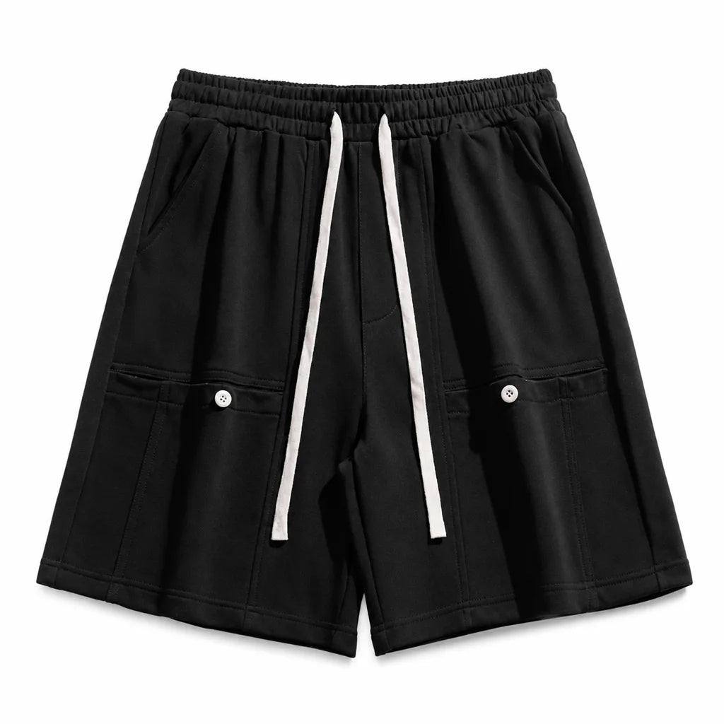 Vincent Long Shorts - Color:Black;Size:XS