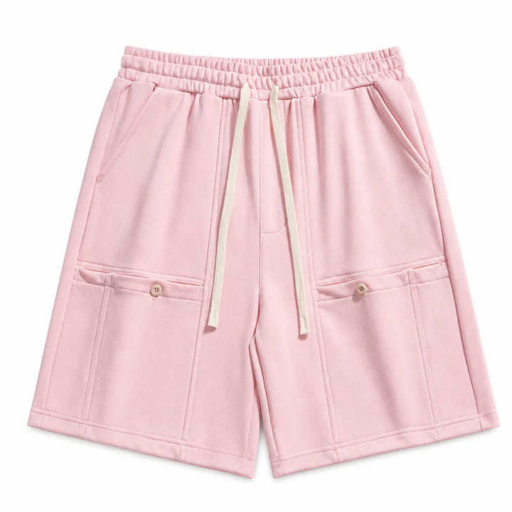 Vincent Long Shorts - Color:Pink;Size:XS