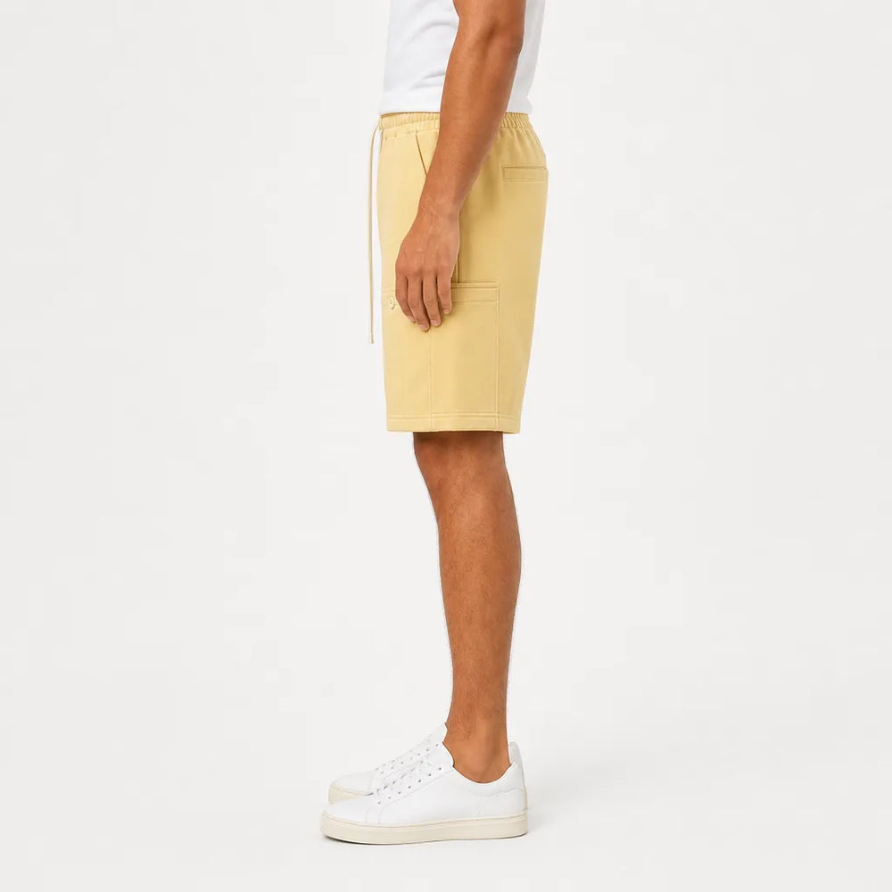 Men's Yellow Otis Cotton Long Shorts