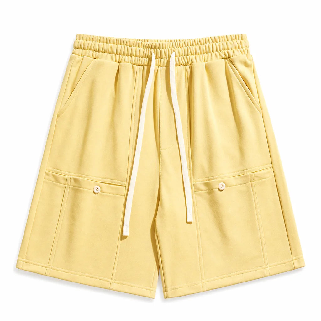 Vincent Long Shorts - Color:Yellow;Size:XS
