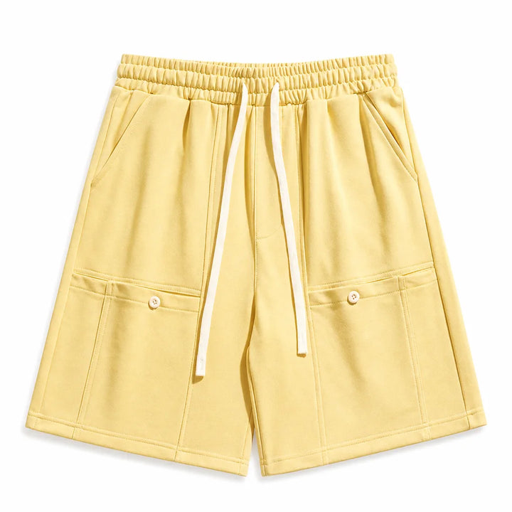 Vincent Long Shorts - Color:Yellow;Size:XS