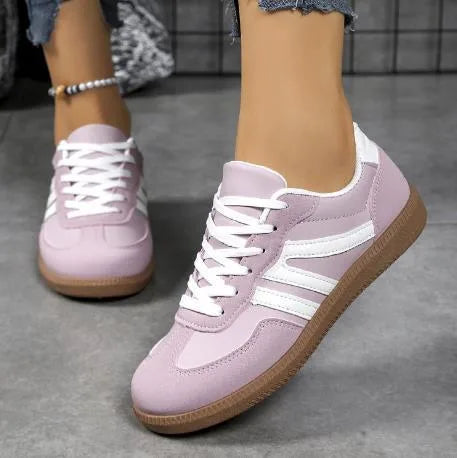Violet | Women's Lace-Up Orthopedic Sneakers  - Color:Purple;Size:36
