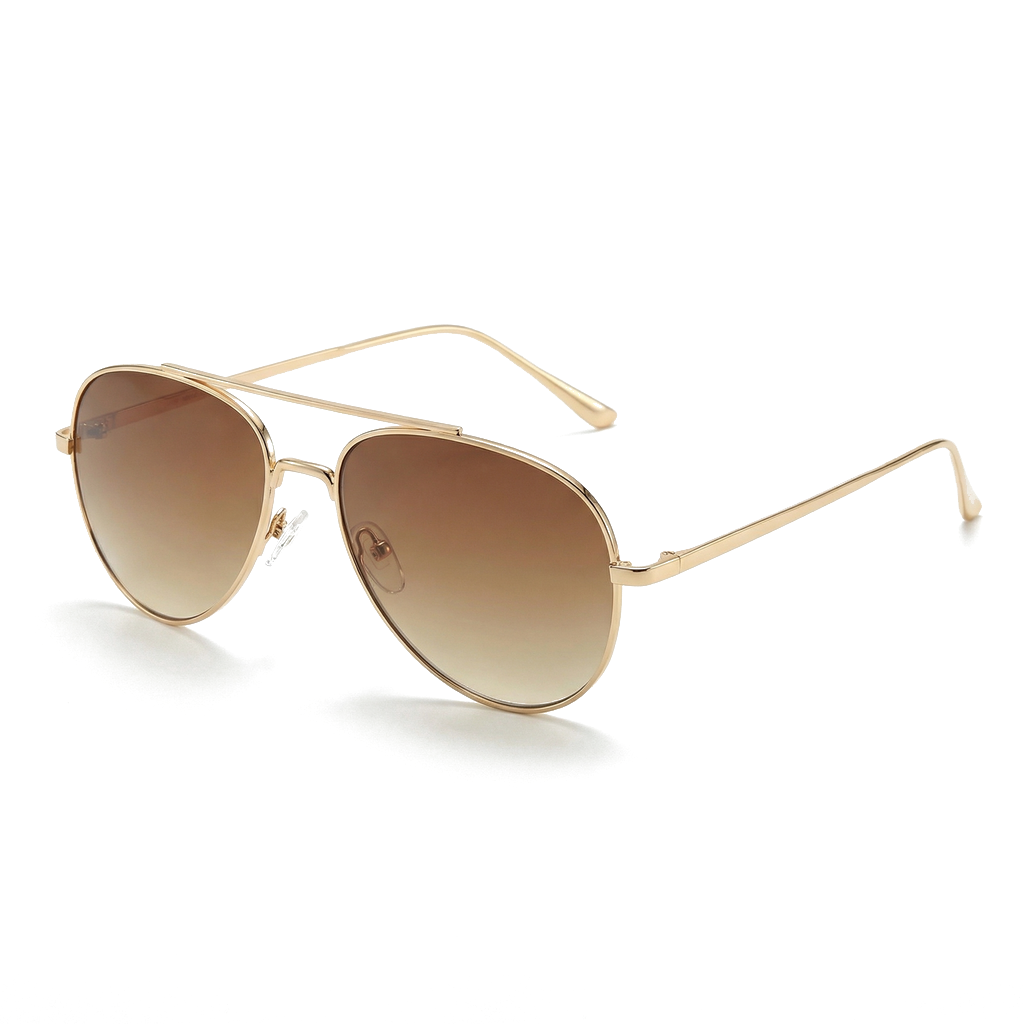 Vireon Aero Classic Shades - Color:Gold/Brown