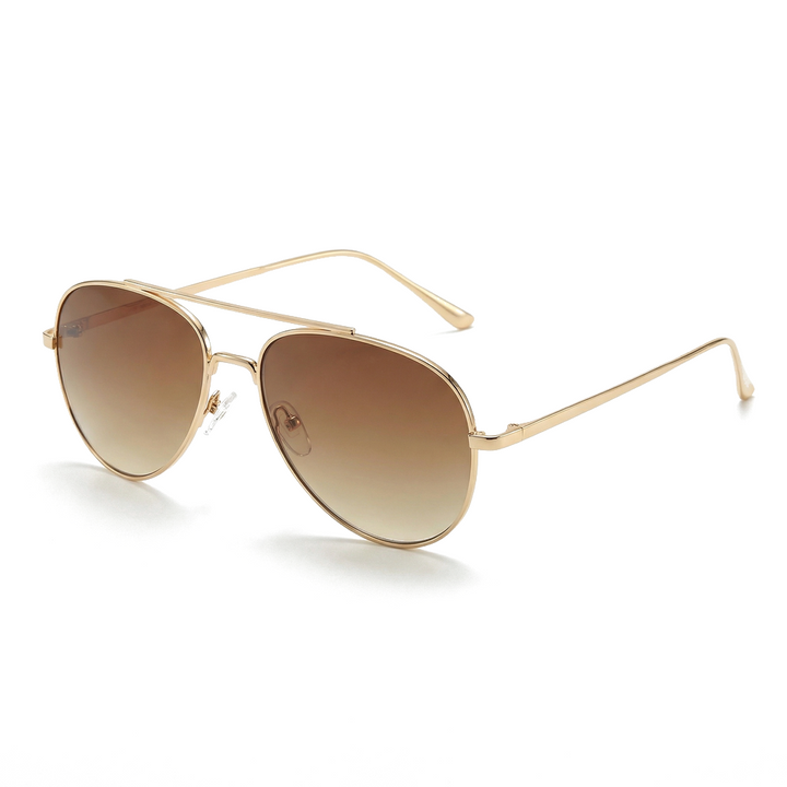 Vireon Aero Classic Shades - Color:Gold/Brown