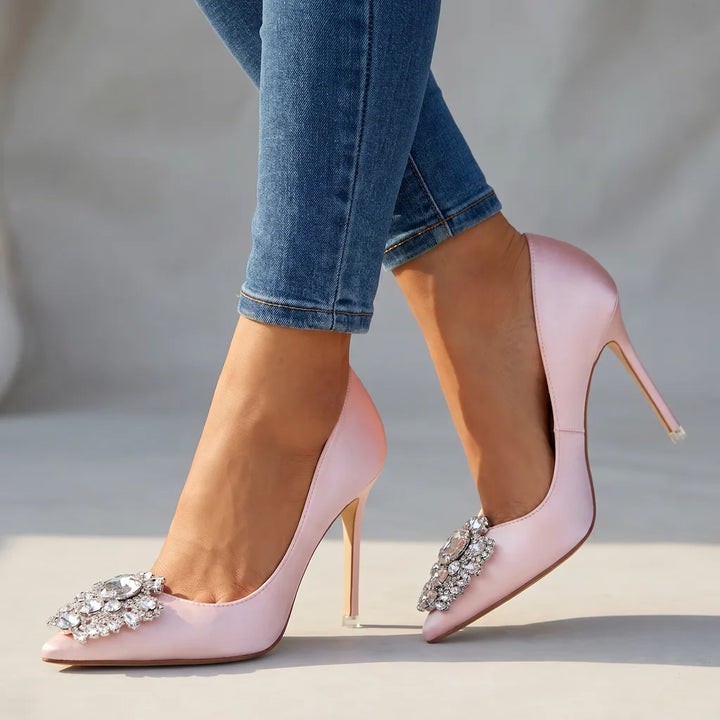 Virginia | Women's Stiletto High Heels - Color:Pink;Size:35