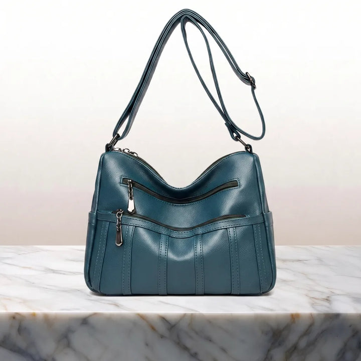Vivienne Designer Shoulder Bag - Color:Blue
