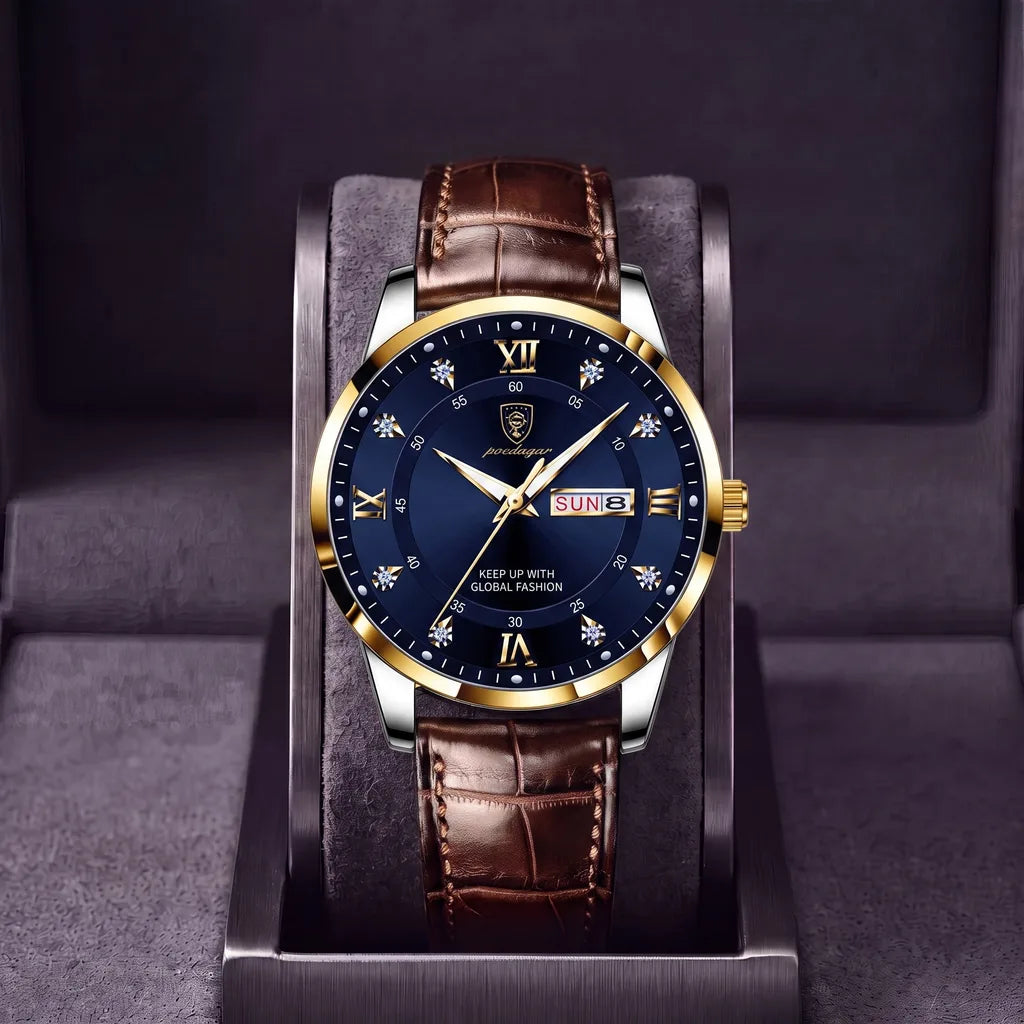 Wadsworth | Vintage Watch - Color:Brown/Blue