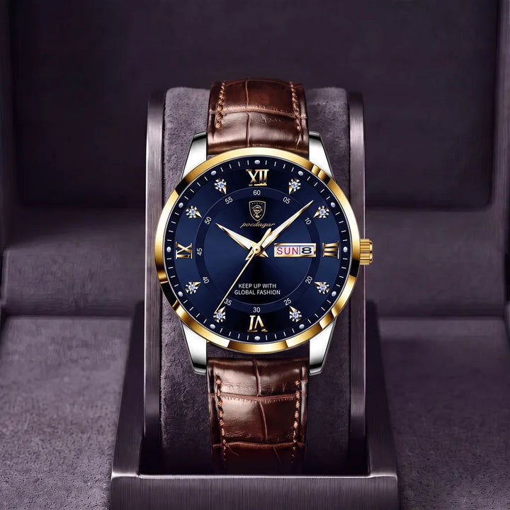 Wadsworth | Vintage Watch - Color:Brown/Blue