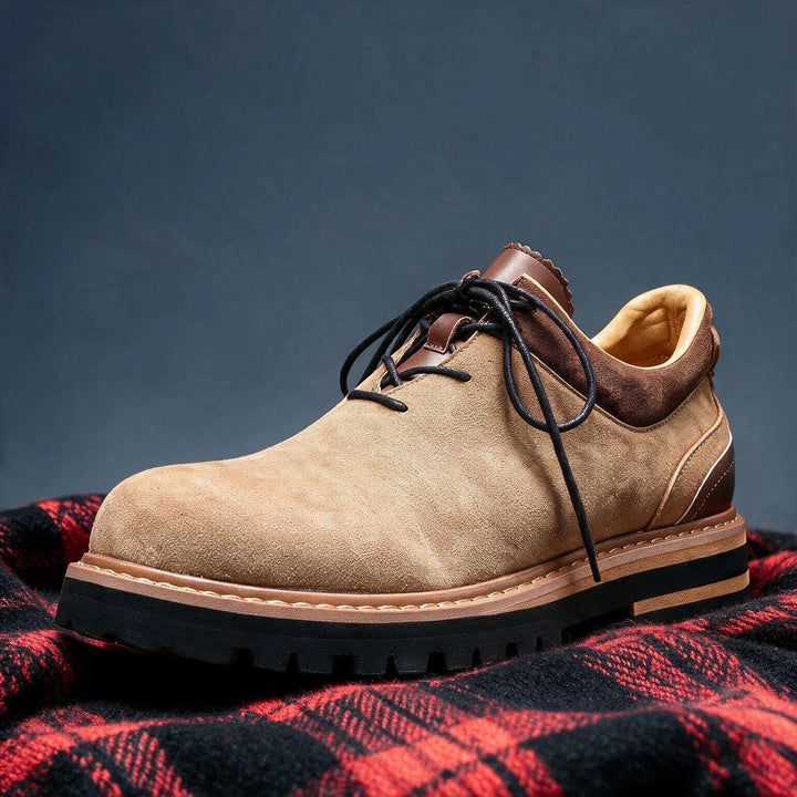 khaki leather shoe plaid.jpg