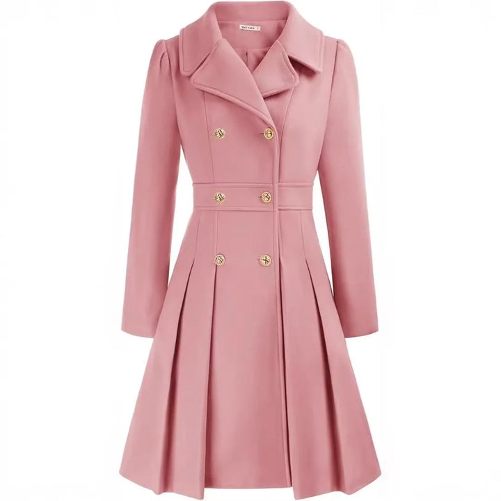 Wellington | Women's Classy Long Sleeve Coat - Pink