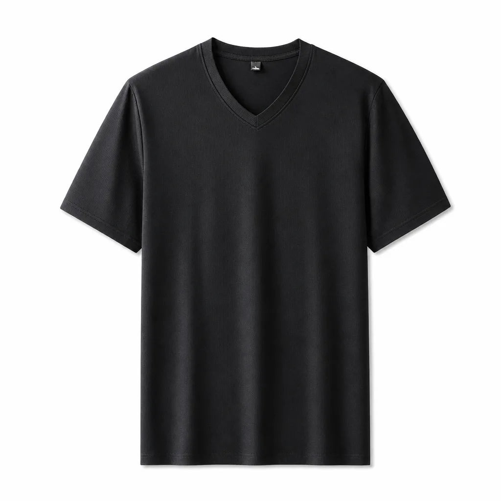 Wesley V-Neck T-Shirt - Color:Black;Size:S