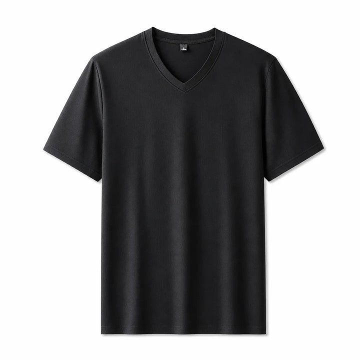 Wesley V-Neck T-Shirt - Color:Black;Size:S